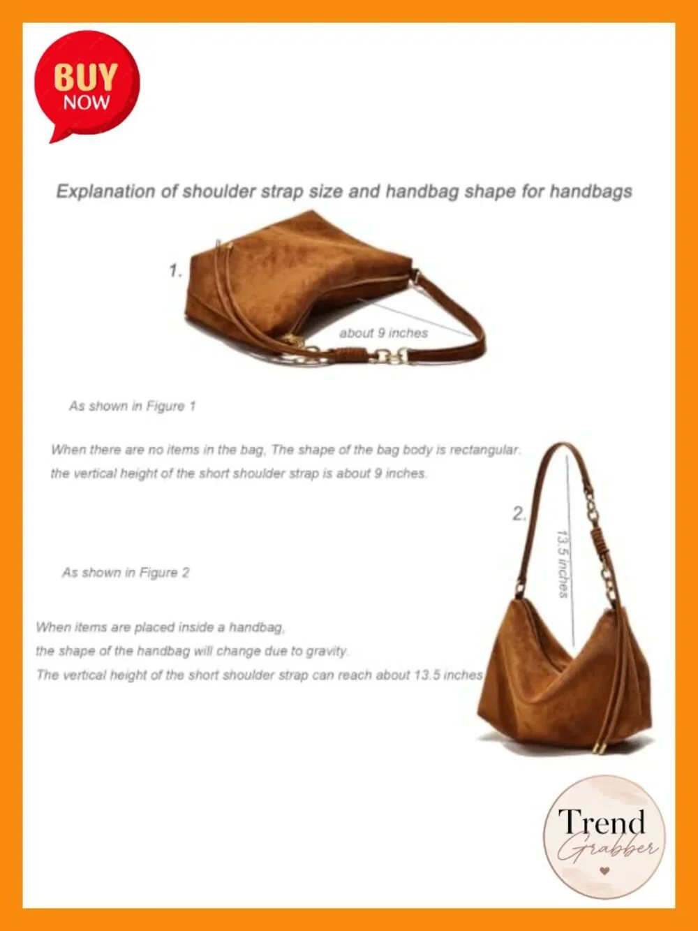 Faux Suede Hobo Crossbody Bag with Adjustable Strap Zipper Closure